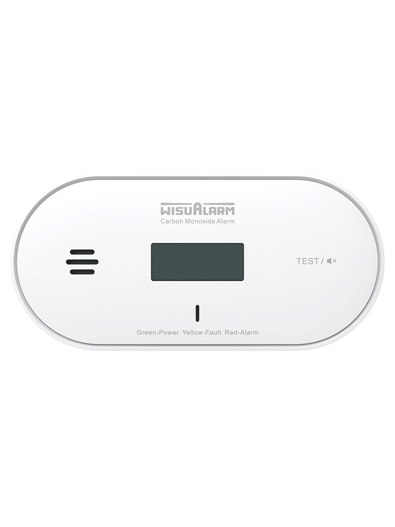 DAHUA WISUALARM DHI-HY-GC30A-R8 -Detector de Monóxido de carbón inalámbrico interconectado con sensor electroquímico de alto performance e interconexión inalámbrica con máximo 24 equipos,