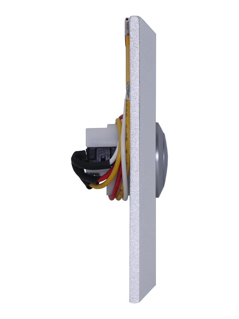 YLI ABK800A - Botón de Salida Mecánico, Carcasa de Aluminio con Acabado Metálico, Función NC/NO