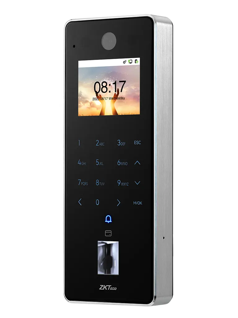 ZKTECO F35 - Control de Acceso o Asistencia con Huella Digital BioID+ (10,000), Tarjeta ID 125 kHz (10,000), Registro de 500,000 Eventos, Conexión Ethernet y WiFi / IP65
