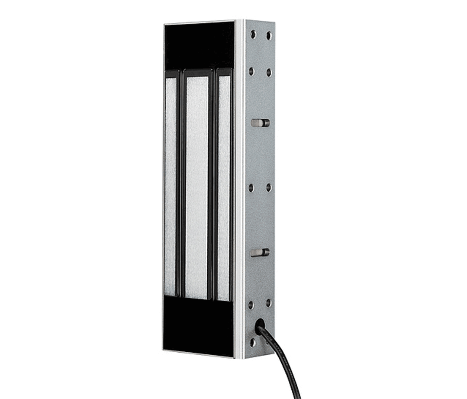 YLI YM500NW - Cerradura Magnética para exterior IP68 / Fuerza de Sujeción 500Kg /1200Lb / Voltaje Dual 12v / 24VDC / Compatible con Soporte MBK500NZLW / Puertas de madera, vidrio, metálica