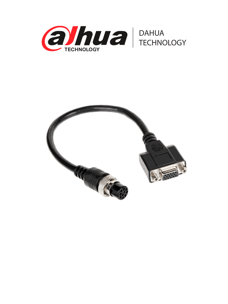 DAHUA MC-AF10-DBF15 - Cable VGA para DVR y NVR Móvil/ Compatible con MXVR Serie 4000/ Compatible con MNVR Serie 4000 y 8000/ Conector M12 Tipo Aviacion 10 Pines
