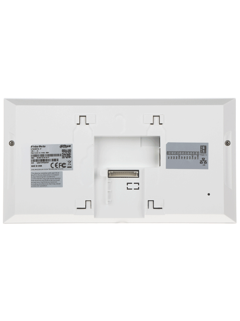 DAHUA KTP01L(S)-Kit de Videoportero IP con Frente de Calle Metálico Antivandálico y cámara de 2MP. Incluye monitor táctil de 7", ranura SD, control de puerta, E/S de alarmas, y switch PoE d 6 puertos, 36W Ideal para seguridad avanzada