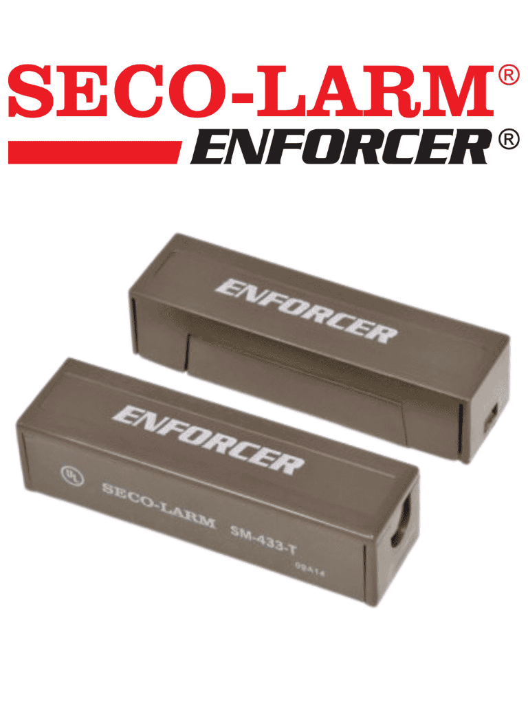 Seco-Larm SM433TQB - Contacto magnetico CAFE de sobreponer 1-1/4" (31mm) Gap Compatible paneles DSC / RISCO / BOSCH