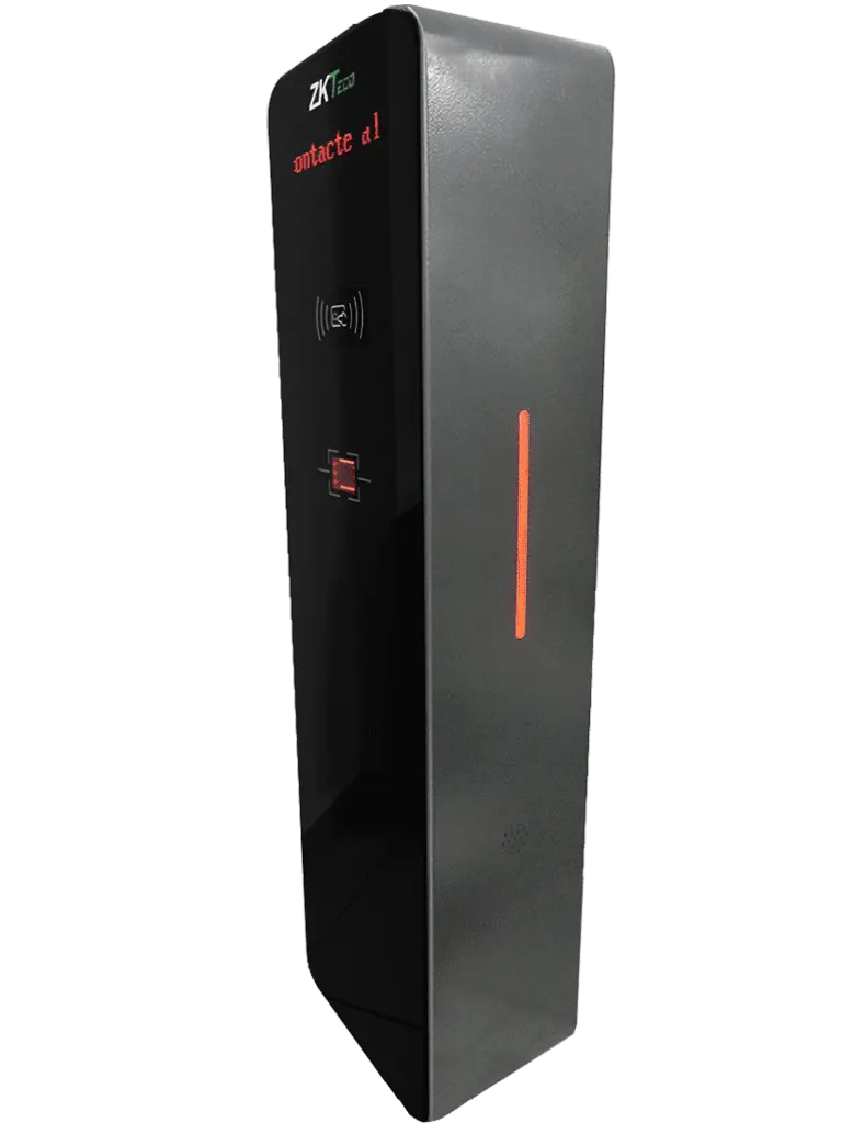 ZKTECO TBM01 / TBM02 - Kit de Dispensador y Lector de Tickets QR / Sin Contacto / Compatible con Sensor de Masa VR10, UHF / Pantalla LED / Funciones de Voz / Requiere Software para cobro ZK Bio CV Security modulo de estacionamiento