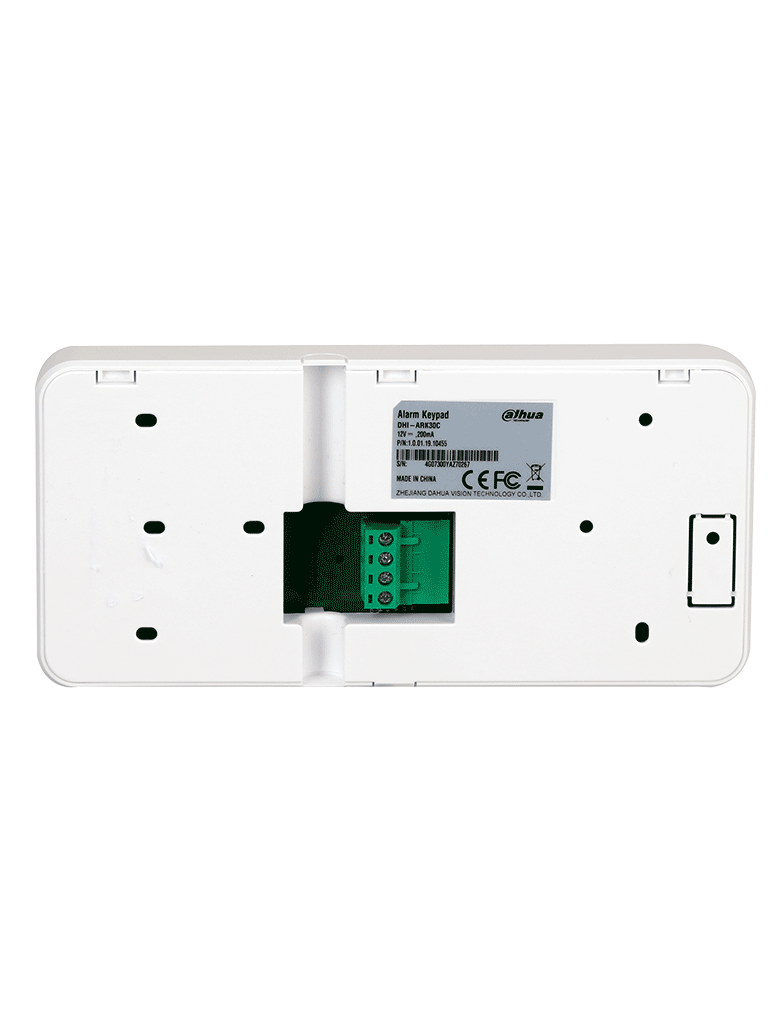 DAHUA DHI-ARK30C- Teclado LCD para ARC3008/ 8 áreas/ display de zonas de alarma/ Estatus Led energía, batería, falla, bypass/