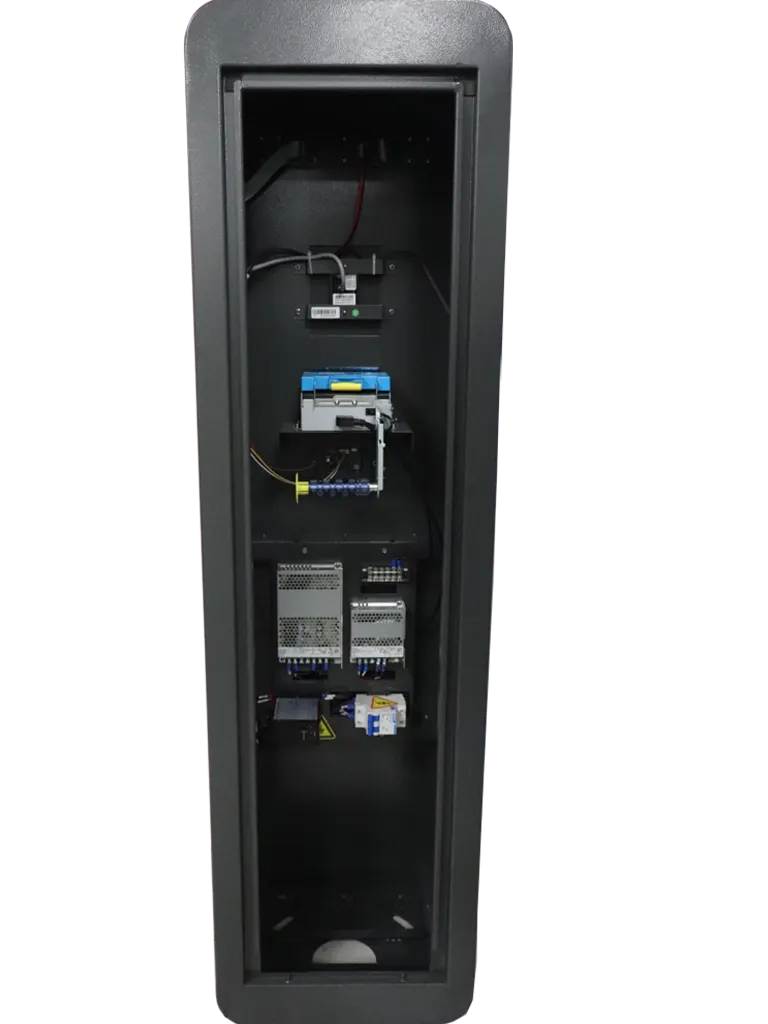 ZKTECO TBM01 / TBM02 - Kit de Dispensador y Lector de Tickets QR / Sin Contacto / Compatible con Sensor de Masa VR10, UHF / Pantalla LED / Funciones de Voz / Requiere Software para cobro ZK Bio CV Security modulo de estacionamiento