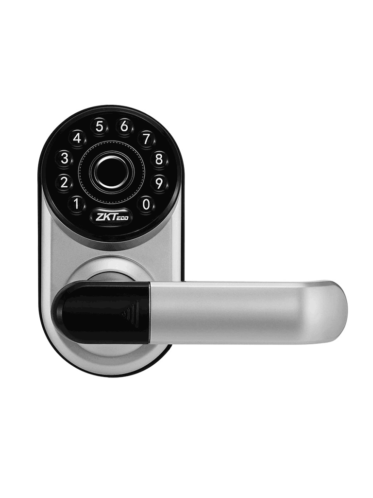 ZKTECO ML300 -  Cerradura Inteligente con Teclado y Verificación de Huella, Conectividad Bluetooth, Capacidad para 100 Usuarios, Compatible con la App Zsmart