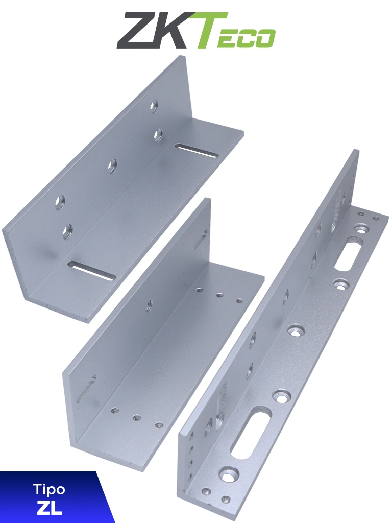 ZKTECO LMB200ZL - Soporte de Montaje para Diversos Tipos de Puertas, Tipo ZL, Aluminio Anodizado, Compatible con Cerradura Magnética LM200LED — ZKTeco · SKU ZKC0770006