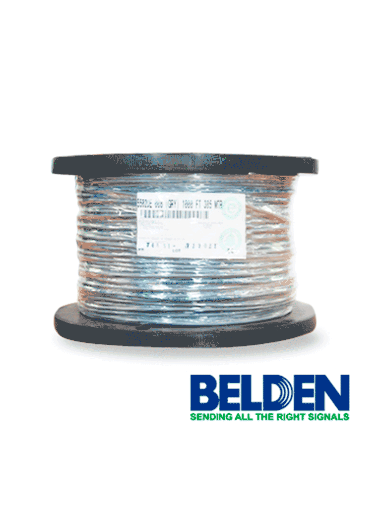 BELDEN 5502UE0081000- Cable de alarma/ 4 Conductores/ Cobre/ Calibre 22 AWG/ 305 Metros/ Recomendable para control de acceso/ Videoportero/ Audio/