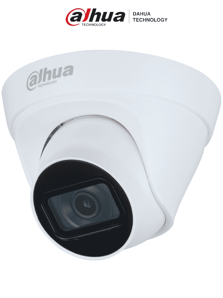 DAHUA DH-IPC-HDW1230T1P-A-0280B-S6 - Cámara IP Domo 2MP con lente de 2.8 mm y ángulo de visión de 102 grados, micrófono integrado, IR de 30m, IP67, PoE, DWDR/ — Dahua Technology · SKU DHT0040141