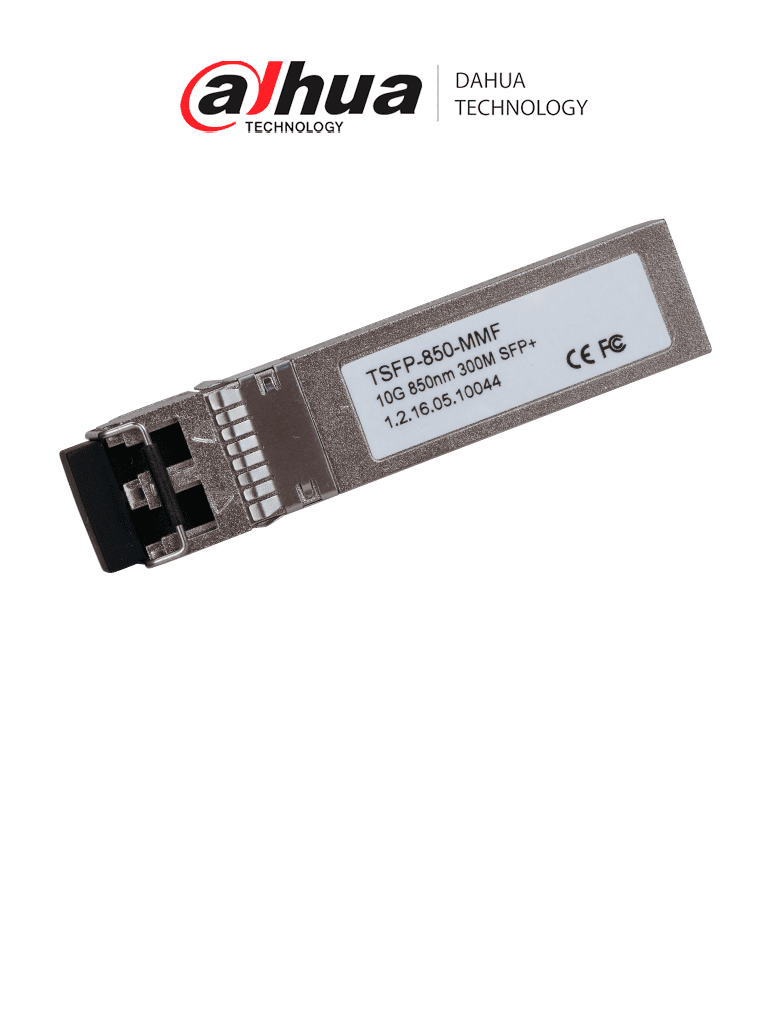 DAHUA TSFP-850-MMF Módulo de Fibra Óptica Doble fibra multimodo/ Puerto LC / 850 nm de envío y 850 nm de recepción/ Distancia de transmisión hasta 300 m