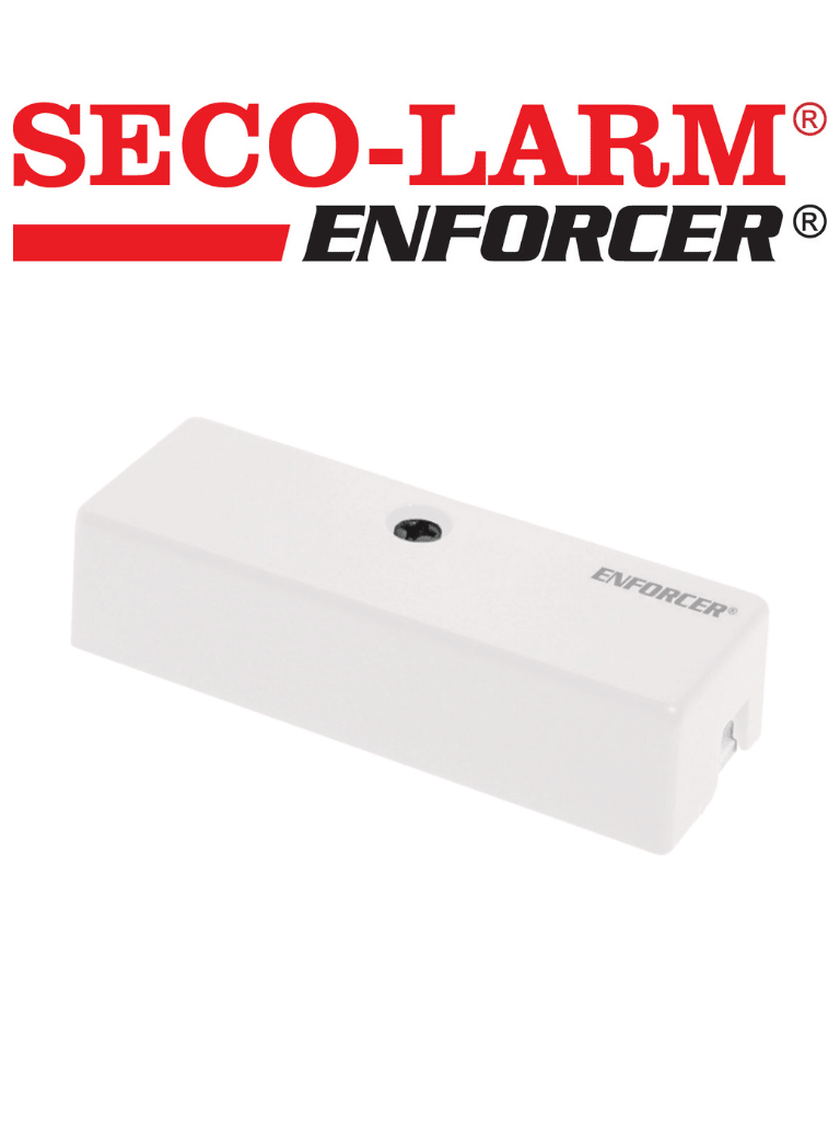 Seco-Larm SS040QW - Detector Mini de vibraciones para circuitos cerrados para proteger paredes, ventanas y techos / Compatibles paneles DSC, Bosch, Risco /