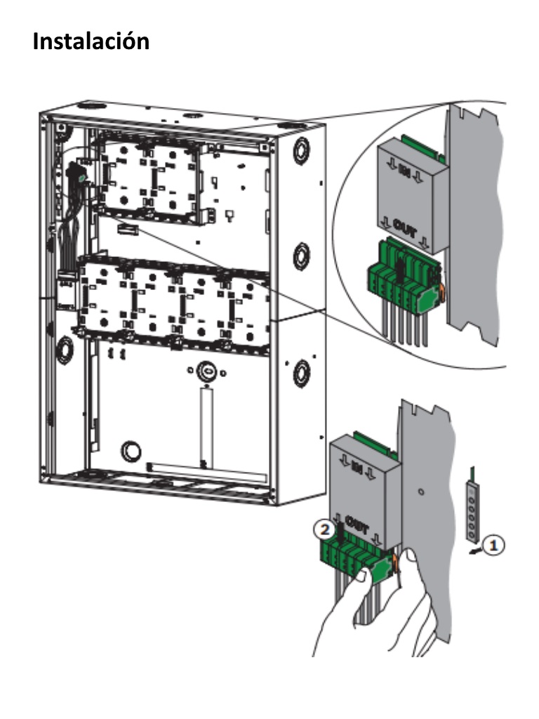 BOSCH F_PRS0002C - Rail de central corto para panel FPA5000