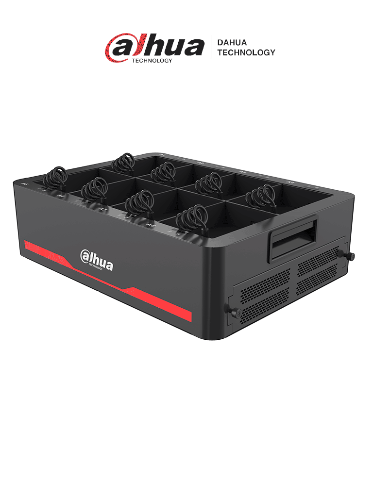 DAHUA DHI-EEC400 - Estación de Recolección para Terminales Portatiles Dahua/ Conexion hasta 8 MPT220/ Soporta Carga de equipos MPT220/ Puertos USB/ Soporta 4 HDD hasta 16TB/ ESPECIAL PARA PROYECTOS/100 a 240 VCA/