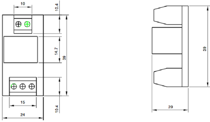 YLI PCB502 - Modulo de relevador externo / Para control de acceso / Conexiones NO /  NC /  COM a 12 VDC/