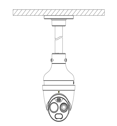 DAHUA DHI-TPC-DF1241-B2F2-DW-S2 Mini cámara Eyeball híbrida IP térmica/ 4 MP/ Eureka/ Funciones de IA / Detección de humo y llamas/ Canales visible y térmico/ PoE/ IP67