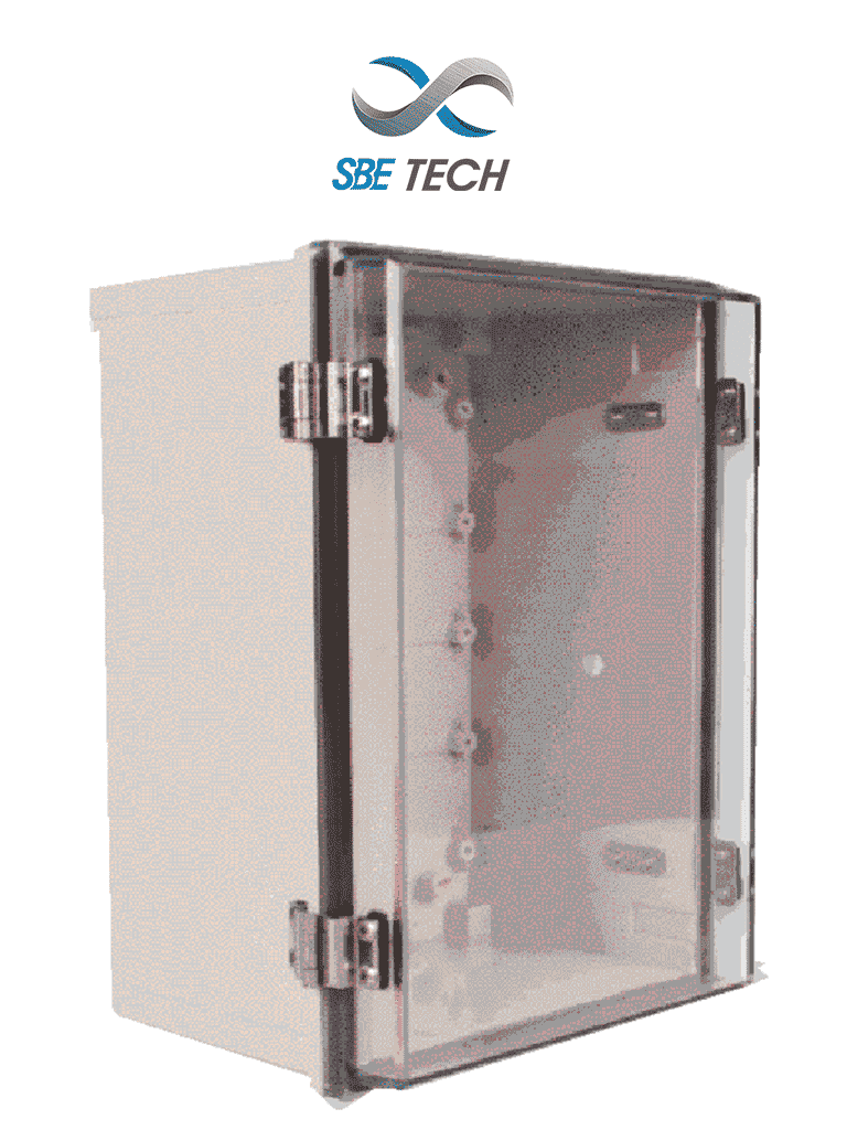SBE TECH TR15015090 - Gabinete de plástico para exteriores con cubierta transparente, 150 x 150 x 90 mm · SKU SBT1580047
