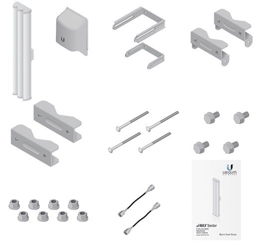 UBIQUITI AM-5G20-90 - Antena sectorial Airmax 5GHz para exteriores con 20 dBi y 90 grados de apertura. Compatible con ROCKET R5AC LITE, ROCKET LTU, ROCKET RP-5AC-GEN2 y ROCKET M5.