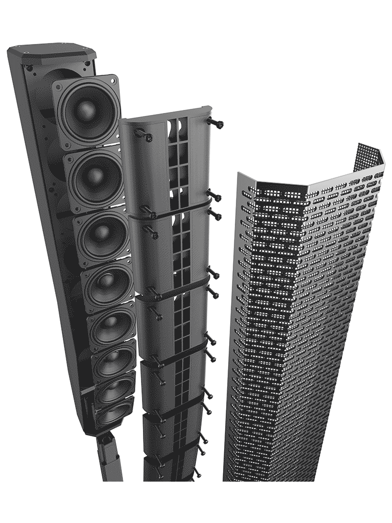 ElectroVoice M_EVOLVE50M - Sistema de Altavoz Portatil Amplificado 8CH / Bluetooth / Columna 8x3.5" / Subwoofer 12" / Negro