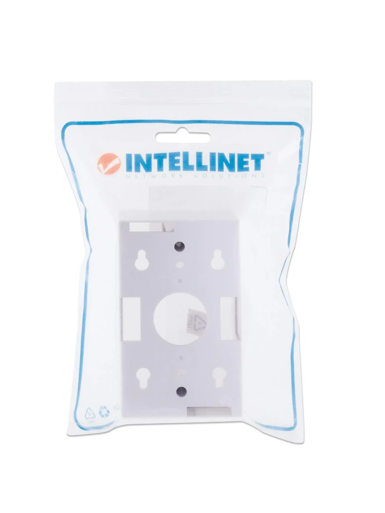 INTELLINET 517874 Caja para pared Conexión sencilla, 4.8 cm de profundidad, blanco Conexión sencilla, 4.8 cm de profundidad, blanco