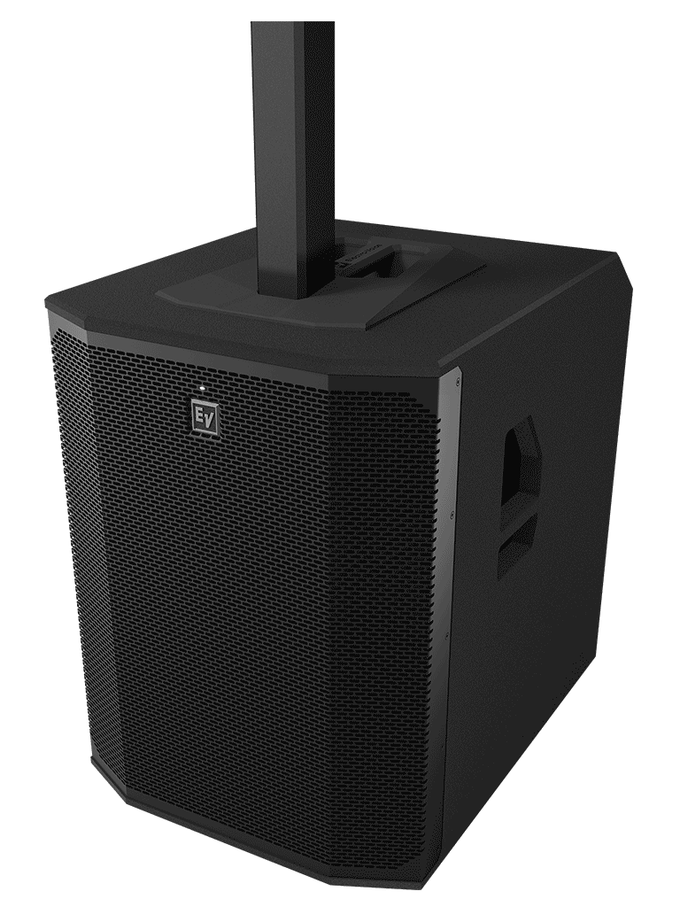ElectroVoice M_EVOLVE90 - Sistema de Altavoz Portatil Amplificado / Bluetooth / Columna 8x4.7" / Subwoofer 18" / Negro