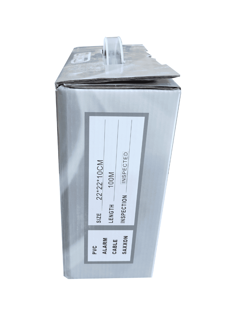 SAXXON OWAC4100J - Cable de alarma / 4 Conductores / CCA/ Calibre 22  AWG / 100 Metros / Recomendable para control de acceso / Videoportero / Audio / Reforzado