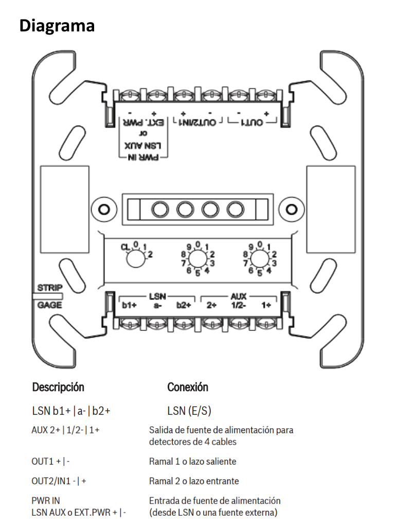 BOSCH F_FLM4204CONS - Modulo de interconexion convencionales de cuatro cables / Compatible FPA5000