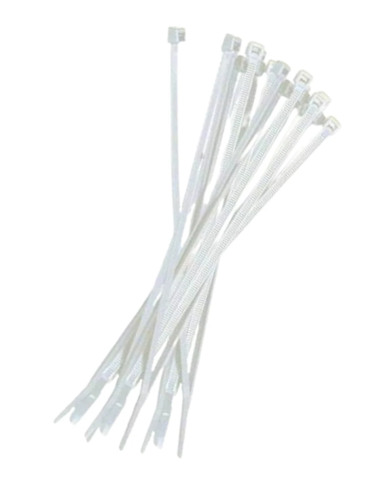 TCE LMG-SZS5X300B - Cincho de Nylon Color Blanco, Bolsa con 100 piezas, Medida 4.6mm Ancho X 300mm Largo, Certificación UL 94V-2
