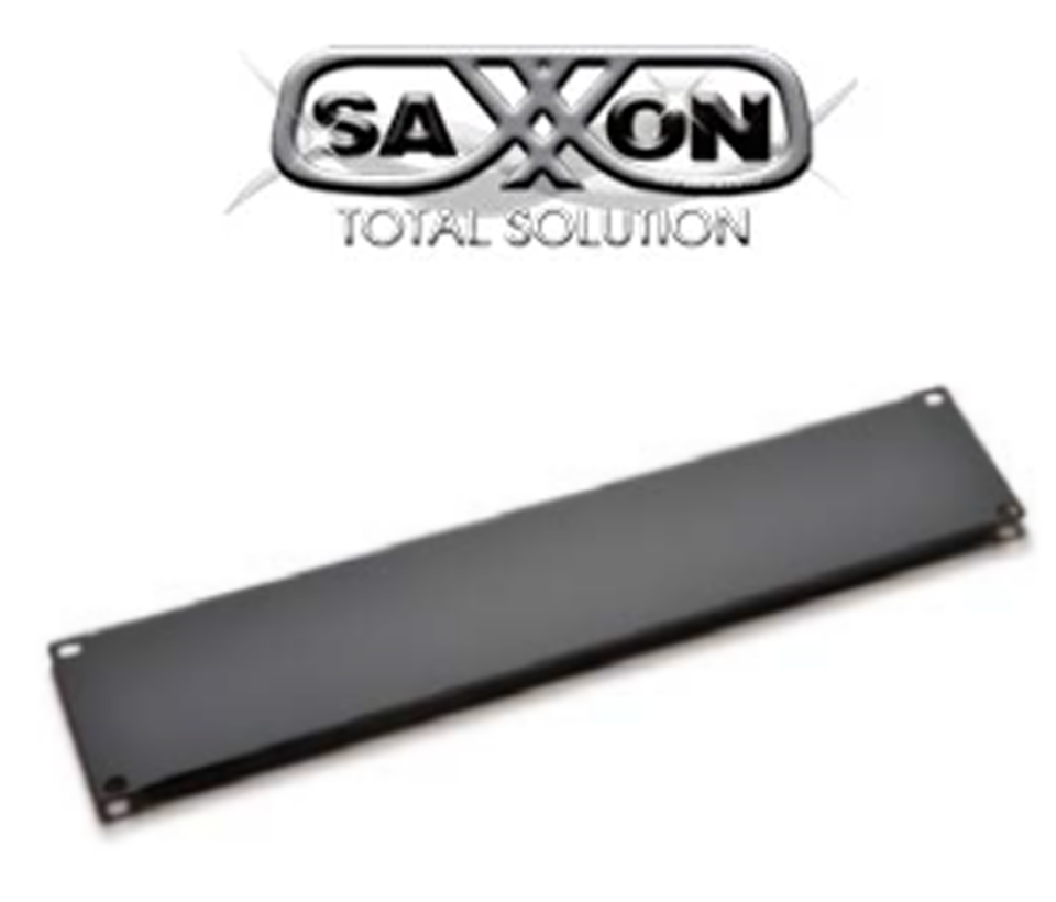 SAXXON 70060200- Placa ciega de 2UR / Medidas de 48.2 cm de ancho (19") x 8.8 cm de profundidad/ Metalica