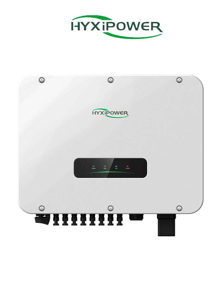 HYXIPOWER HYX-S30K-LT 220V -  Inversor de cadena trifásico comercial,  Potencia de Salida 30,000 W, Protección contra sobretensión tipo II, Indice de Protección IP66, Administración remota