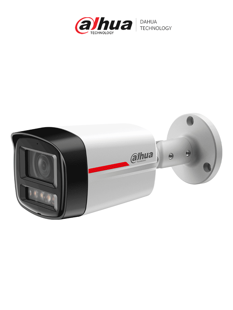 DAHUA DH-IPC-HFW2249TLP-S-LED-0280B-PRO- Cámara IP Bullet de 2MP/WizColor/ WizSense/SMD Plus/ Protección Perimetral/ Detección de movimiento inteligente/ Lente 2.8mm/ Luz Cálida 50m/ Micrófono/ Ranura para Micro SD/ IP67/ — Dahua Technology · SKU DHT0030209