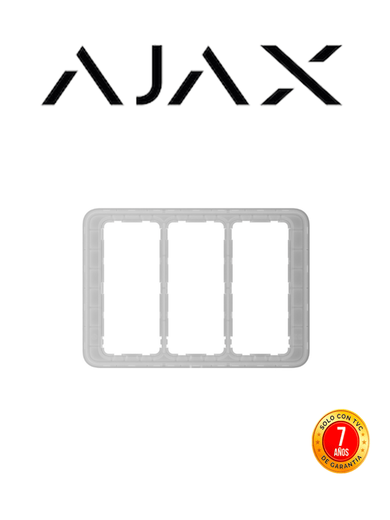 AJAX Frame (3 seats) - Marco para instalación de LightSwitch de 3 espacios. — Ajax Systems · SKU AJX1220011