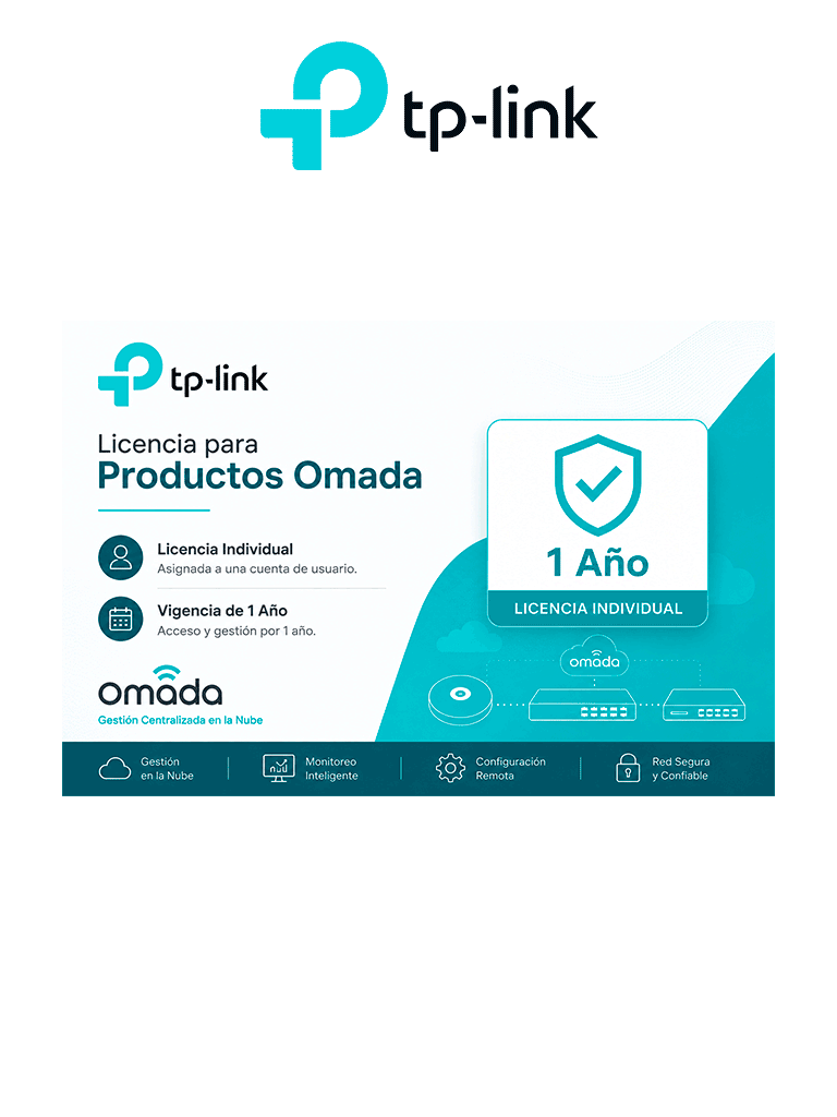 TP-LINK 9203500069 - Licencia para Productos Omada/ Licencia Individual/ Vigencia de 1 Año