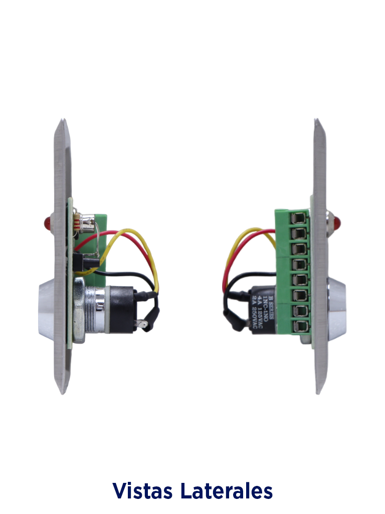 YLI YKS850LS - Botón Liberador de Llave, Indicador LED, Acero Inoxidable, Resistente a la Intemperie, Función NC/NO