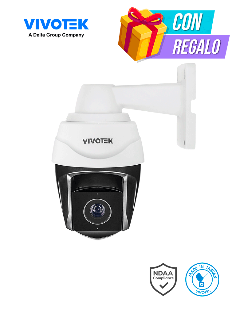 VIVOTEK SD9368-EHL - Cámara IP PTZ Exterior de 2 MP, con Zoom Óptico 40x, también con Smart IR 250m, Protección Nema4X/IP66/IK10, EIS, WDR Pro, Smart Tracking y Ciberseguridad Trend Micro, certificado NDAA, ONVIF y Deep Search. · SKU VIV0060002