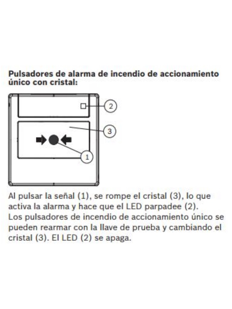 BOSCH F_FMC420RWGSRRD - Estación Manual LSN Direccionable / REARME / Montaje en Superficie / Rojo