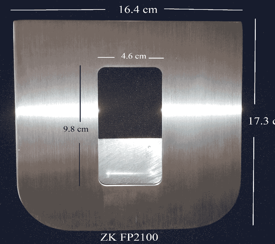 ZKTECO FP2100 - Accesorio para Montaje de Lectoras/ Compatible con Lector FR1200 u otros/ Para Torniquete Modelo TS2100.