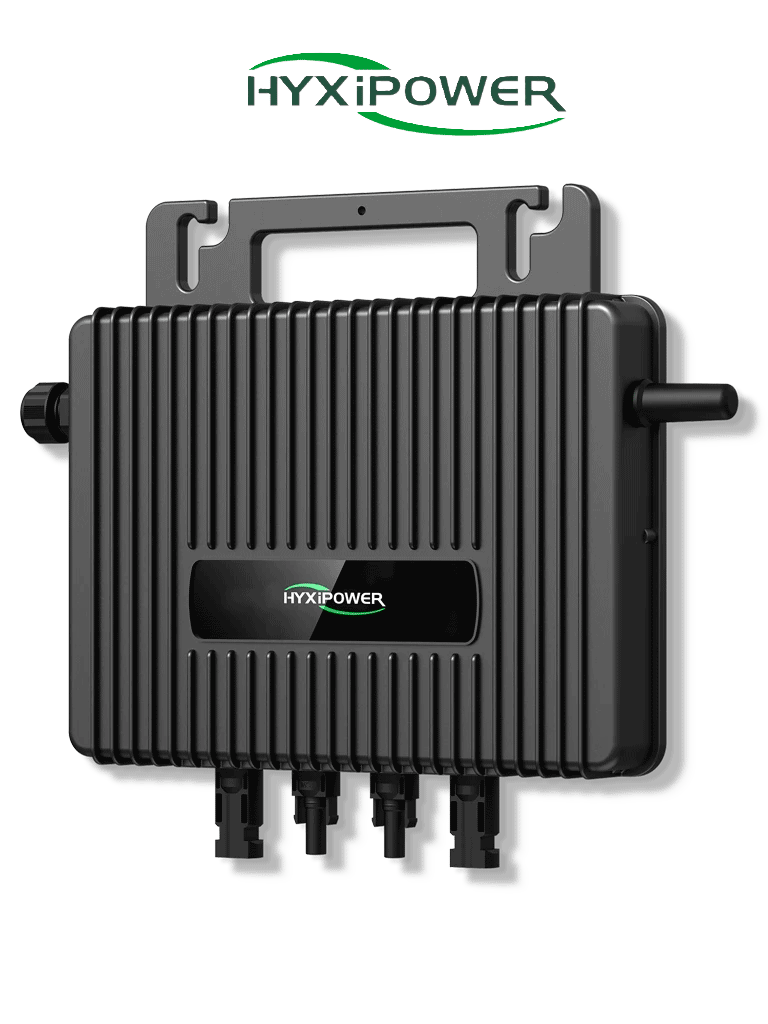 HYXIPOWER HYXM1000S - Microinversor Residencial / Potencia Salida 1000W / Comunicación SUB-1G / Conexión Hasta 2 Módulos /Protección IP67 / Diseño Tipo Gancho / Plug & Play