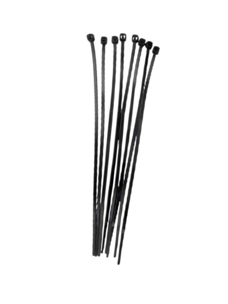 TCE LMG-SZS4X200N - Cincho de Nylon Color Negro, Bolsa con 100 piezas, Medida 3.6mm Ancho X 200mm Largo, Certificación UL 94V-2