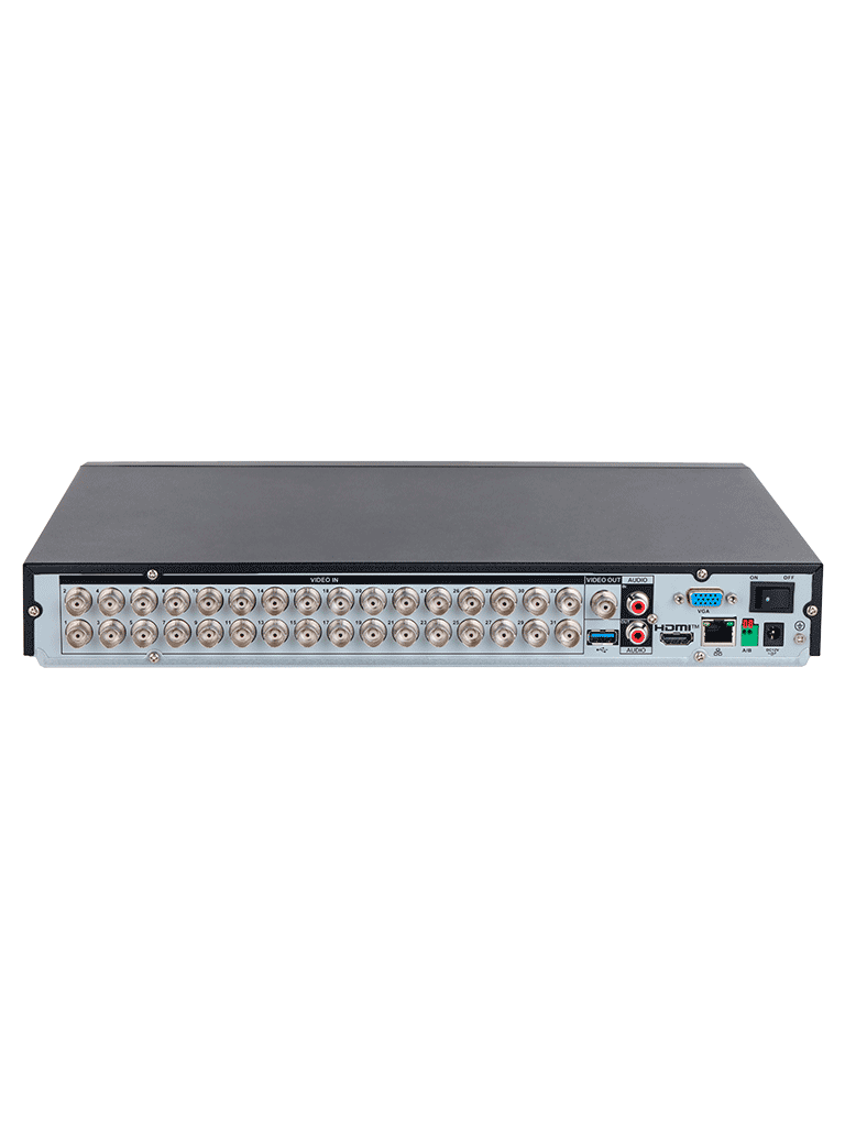 DAHUA DH-XVR4232AN-I-T - DVR de 32 Canales de 1080P Lite WizSense/ HDCVI X PLUS/ Audio Bidireccional/ H.265+/ Codificación IA/ 2 Bahías de DD/ 16 Ch con SMD Plus/ Búsqueda Inteligente/ Compatible con Dolink Care