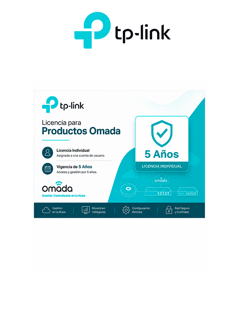 TP-LINK 9203500071 - Licencia para Productos Omada/ Licencia Individual/ Vigencia de 5 Años