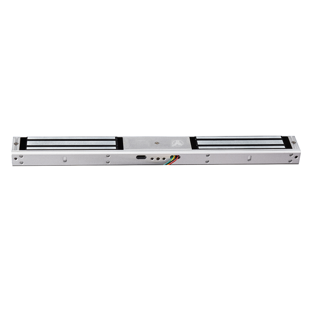 YLI YM180NDLED - Cerradura Magnética Doble con Indicador Led para Control de Acceso / Interior / Fuerza de Sujeción 180 Kg o 350 Lbs por lado / Compatible con Soporte MBK180NDZL y MBK180U