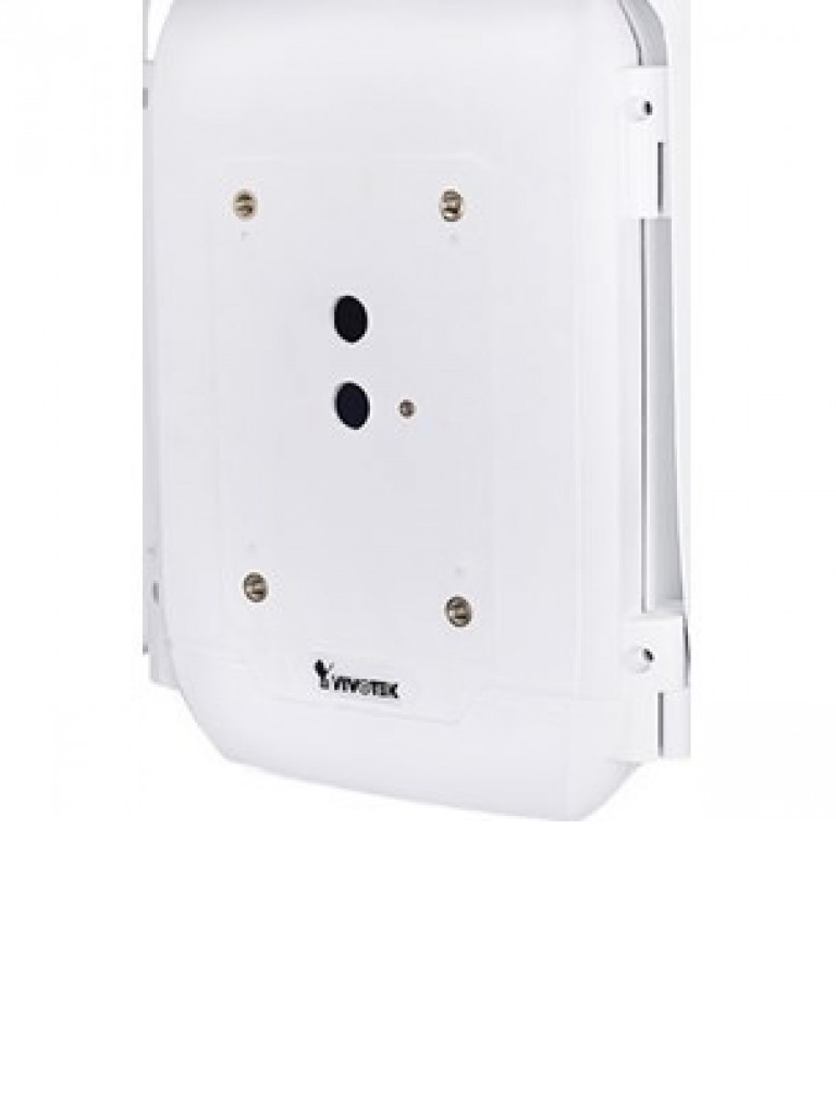 VIVOTEK AT-CAS-001 -Gabinete metalico de exterior para proteccion de equipos y conexiones, Impermeable, Proteccion de intemperie IP66, Proteccion Antivandalica IK10, Color blanco, Dimensiones 289W x 280L x 132H mm