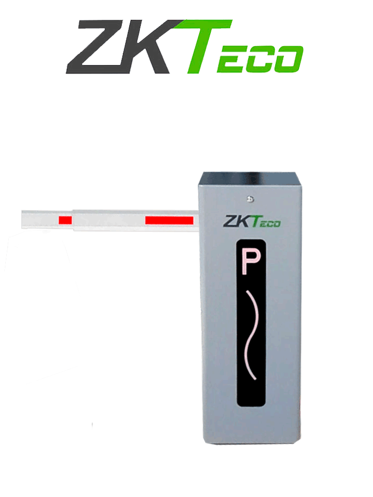 ZKTECO CMP200R - Barrera Vehicular Derecha / Brazo Telescópico de 2.6 hasta 4.5 metros / 3 Seg. / Dirección Ajustable (a Izquierda) / Gabinete con Luz Led Indicador de estado / Sistema Inteligente anti-impacto/ Incluye 2 controles remotos — ZKTeco · SKU ZKT0960034