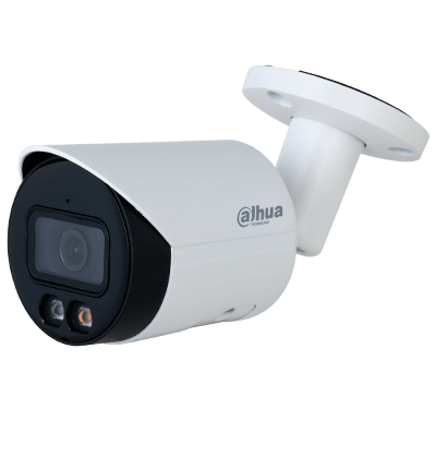 DAHUA IPC-HFW2449S-S-IL - Camara Bullet IP 4 Megapixeles/ Iluminador Dual Inteligente+Full Color/ WizSense/ Lente de 2.8mm/ 95 Grados/ Microfono Integrado/ 30 Mts de IR y Luz Visible/ Metal/ Ranura MicroSD/ WDR 120dB/ SMD Plus/ PoE