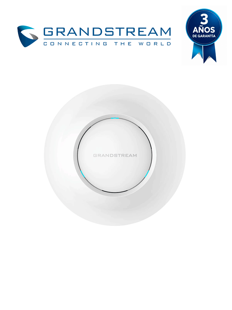 GRANDSTREAM GWN7630 - Punto de Acceso Wi-Fi 5 802.11ac Wave 2 alto desempeño/ MU-MIMO 4x4:4 doble banda/ Hasta 2.33 Gbps/ 200+ usuarios concurrentes/ 2 puertos Gigabit PoE/PoE+/ Ideal alta densidad/ Roaming 802.11k/v/r/ Gestión gratuita GWN.Cloud