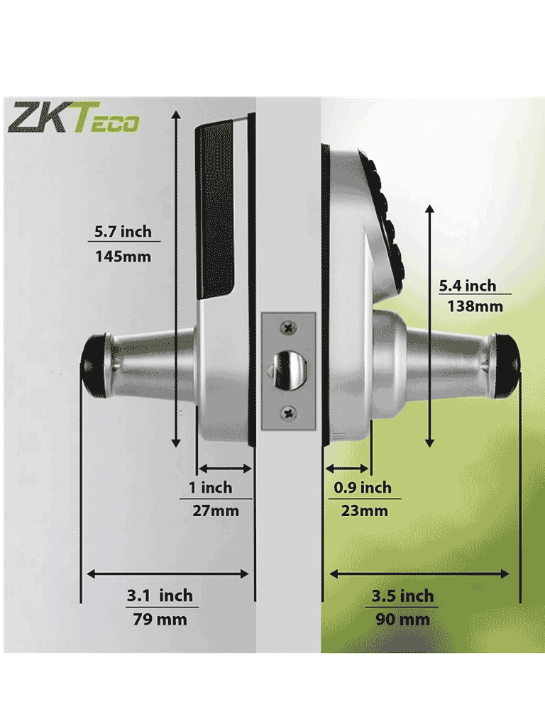 ZKTECO ML200 -  Cerradura inteligente con teclado/ Bluetooth / 100 Usuarios / Compatible con app Zsmart