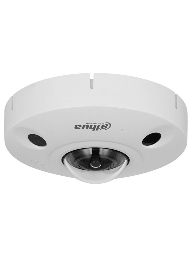 DAHUA IPC-EBW81242N-S2 - Cámara IP Fisheye Resolución de 12 MP/ Lente 1.85mm/ 360 Grados/ IR 10 de Mts/ IA WizMind/ Conteo de Personas/ Cantidad de Personas en Áreas/ Mapa de Calor/ PoE/ DWDR/ H.265/ IP67/ IK10/ E&S Alarma/ E&S Audio/