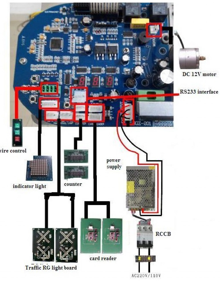 WEJOIN WJTSBRD - Tablero de control para torniquete WJTS112 & WJTA122 WEJOIN · SKU TVB069002