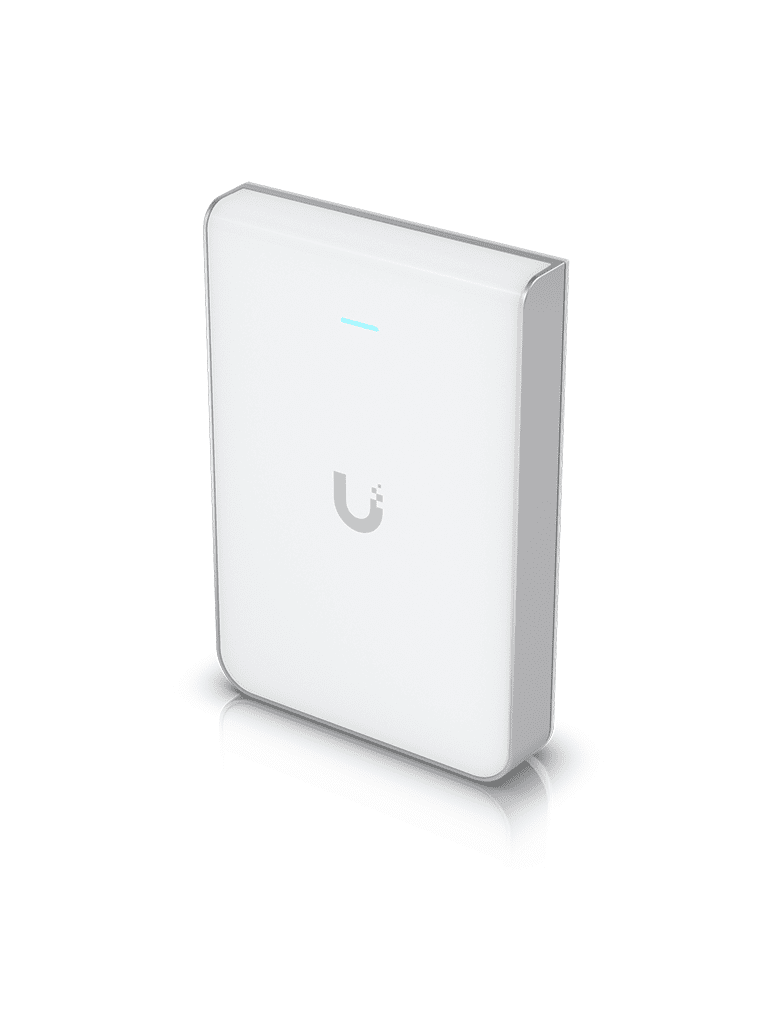 UBIQUITI U6-IW - Punto de Acceso para pared WiFi 6/ Frecuencia de operación 2.4GHz y 5GHz/ Capacidad de transmisión de hasta 5.3Gbps/ 4 Puertos secundarios RJ-45
